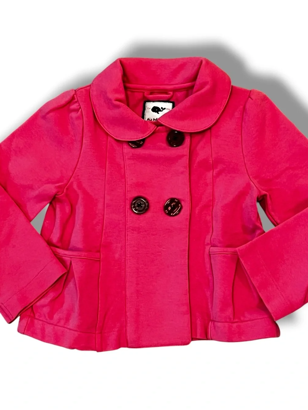 Girl Sz 2-3 Clothing Lot 4pc Pants, Sweater, Pea Coat Betty Boop Denim Jacket D8